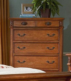 kathy ireland Home by Vaughan G427 05/G327 05 Southern Heritage 5 Drawer Chest Finish Oak   Furniture