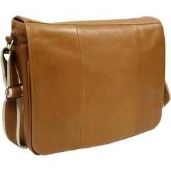 Piel Leather Expandable Messenger Bag 2813 Saddle Leather Piel Leather Leather Messenger Bags