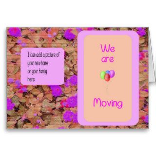 Moving Card, Your photo can be added.