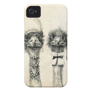 Mr. and Mrs. Ostrich iPhone 4 Case