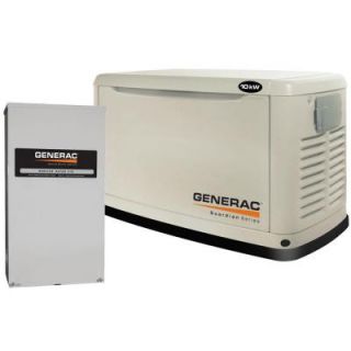 Generac 10,000 Watt Automatic Standby Generator with 200 Amp Transfer Switch 6051