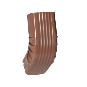 Amerimax Home Products 3 in. x 4 in. Brown Aluminum Downspout A Elbow 4526419