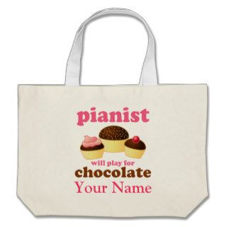 Funny Personalized Piano Music Tote Bag Gift