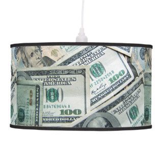 Money Hundred Dollar Bills Ceiling Lamps
