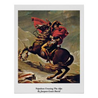 Napoleon Crossing The Alps By Jacques Louis David Print