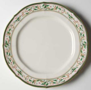 Noritake Christmas Garland 11 Round Platter/Chop Plate, Fine China Dinnerware  