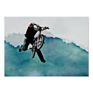 Freestyle BMX Bicycle Stunt Posters