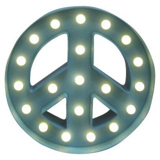 Room Essentials Marquee Peace Sign Large   Teal