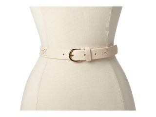 LAUREN by Ralph Lauren 7/8 Perf Belt w/ C Buckle Womens Belts (White)