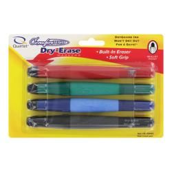 Quartet ComforTech Dry Erase Markers with Cap Mounted Erasers Quartet Felt Tip Markers