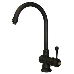 Whitehaus Single Handle Kitchen Faucet in Weathered Bronze WH17606 WBRZ