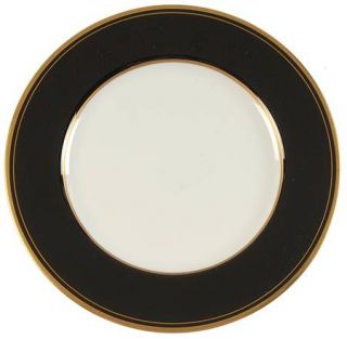 Mikasa Velvet Salad Plate, Fine China Dinnerware   Cathy Hardwick, Black Rim, Go