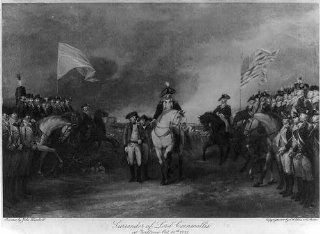 Surrender of Lord Cornwallis at Yorktown, Oct. 19th, 1781   Prints