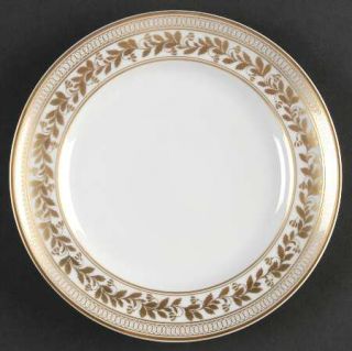 Vista Alegre Anna Bread & Butter Plate, Fine China Dinnerware   Gold Leaf Border