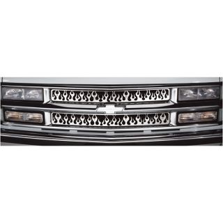Bully Stainless Steel Flame Grille Insert For 1994 98 Chevy C/K Full Size