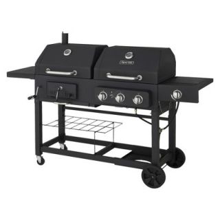 Dyna Glo Dual Fuel Gas/Charcoal Grill with Side Burner