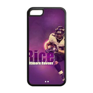 Custom NFL Baltimore Ravens Inspired Design TPU Case Back Cover For Iphone 5c iphone5c NY433 Cell Phones & Accessories