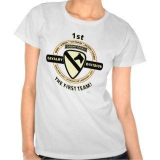 1ST CAVALRY DIVISION "THE FIRST TEAM" TEE SHIRTS
