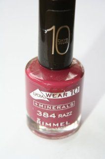 Rimmel Wear 10 Nail Color, # 384 Razz Health & Personal Care