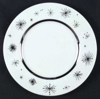 Fine Arts Romance Of The Stars Cream Dinner Plate, Fine China Dinnerware   Black