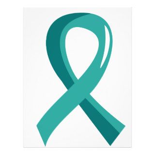 Ovarian Cancer Teal Ribbon 3 Full Color Flyer