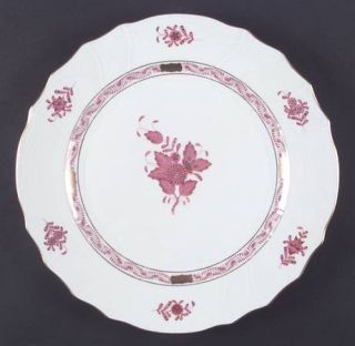 Herend Chinese Bouquet Raspberry (Ap) Dinner Plate, Fine China Dinnerware   Rasp