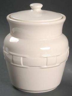 Longaberger Woven Traditions Ivory Coffee Canister & Lid, Fine China Dinnerware