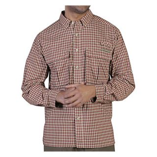ExOfficio Air Strip Micro Plaid Shirt   UPF 30+  Long Sleeve (For Men)   LIGHT LAPIS (L )