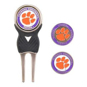 Clemson Tigers Team Golf Divot Tool and Markers