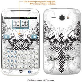 Protective Decal Skin STICKER for AT&T HTC STATUS case cover Status 388 Cell Phones & Accessories