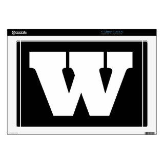 W   Add Your Name Or Text 17" Laptop Decal