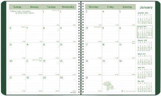 Brownline 2011 EcoLogix Monthly Planner, 14 months (Dec Jan), Twin Wire, Green, 11 x 8.5 Inches (CB435W.GRN)  Appointment Books And Planners 