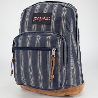 Right Pack Expressions Backpack Neutral Multi Denim Stripe One Size For