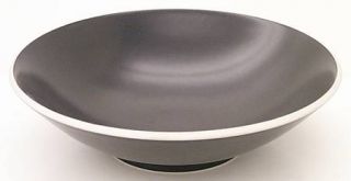 Sasaki China Colorstone Black (Matte,No Texture) 9 Round Vegetable Bowl, Fine C