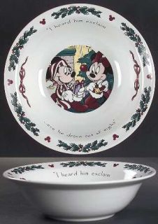 Disney Twas The Night Before Christmas Rim Cereal Bowl, Fine China Dinnerware  