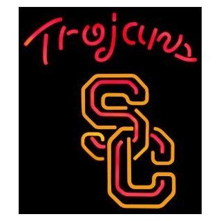USC NCAA TROJANS FOOTBALL BEER BAR Beer Bar Pub Handcrafted Real Glass Tube Neon Light Sign 24" X 24" the Best Offer    
