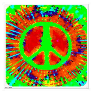Cool Trippy Peace Sign Wall Graphics