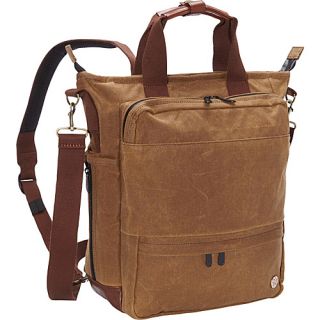 Waxed Fordham Convertible Bag Field Tan   TOKEN Travel Backpacks