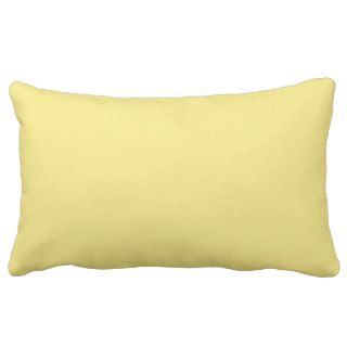 Pale Yellow Throw Pillow Lumbar 13" x 21"