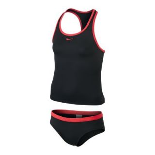 Nike Core Tankini Girls Two Piece Swimsuit   Black