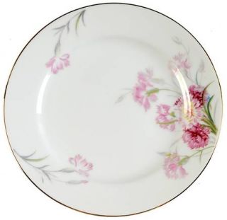 Noritake Amherst (Gold Trim) Bread & Butter Plate, Fine China Dinnerware   Pink