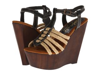 Sbicca Bimini Womens Wedge Shoes (Black)