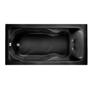 American Standard EverClean 6 ft. Whirlpool Tub in Black DISCONTINUED 2773LC.178