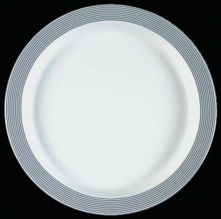 Dansk Ringsted Blue Salad Plate, Fine China Dinnerware   Bistro, Blue Rings, Blu