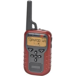 AcuRite Portable Emergency Weather Alert NOAA Radio with S.A.M.E. Technology in Rust 08525
