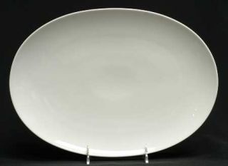Johann Haviland Eva White 13 Oval Serving Platter, Fine China Dinnerware   All