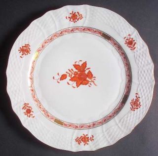 Herend Chinese Bouquet Rust (Aog) Service Plate (Charger), Fine China Dinnerware