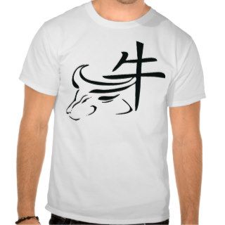 Chinese Zodiac Ox Tee Shirts