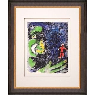 Marc Chagall 'Le profile et l'enfant rouge' Original Lithograph Prints