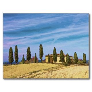 Tuscany Landscape Postcard